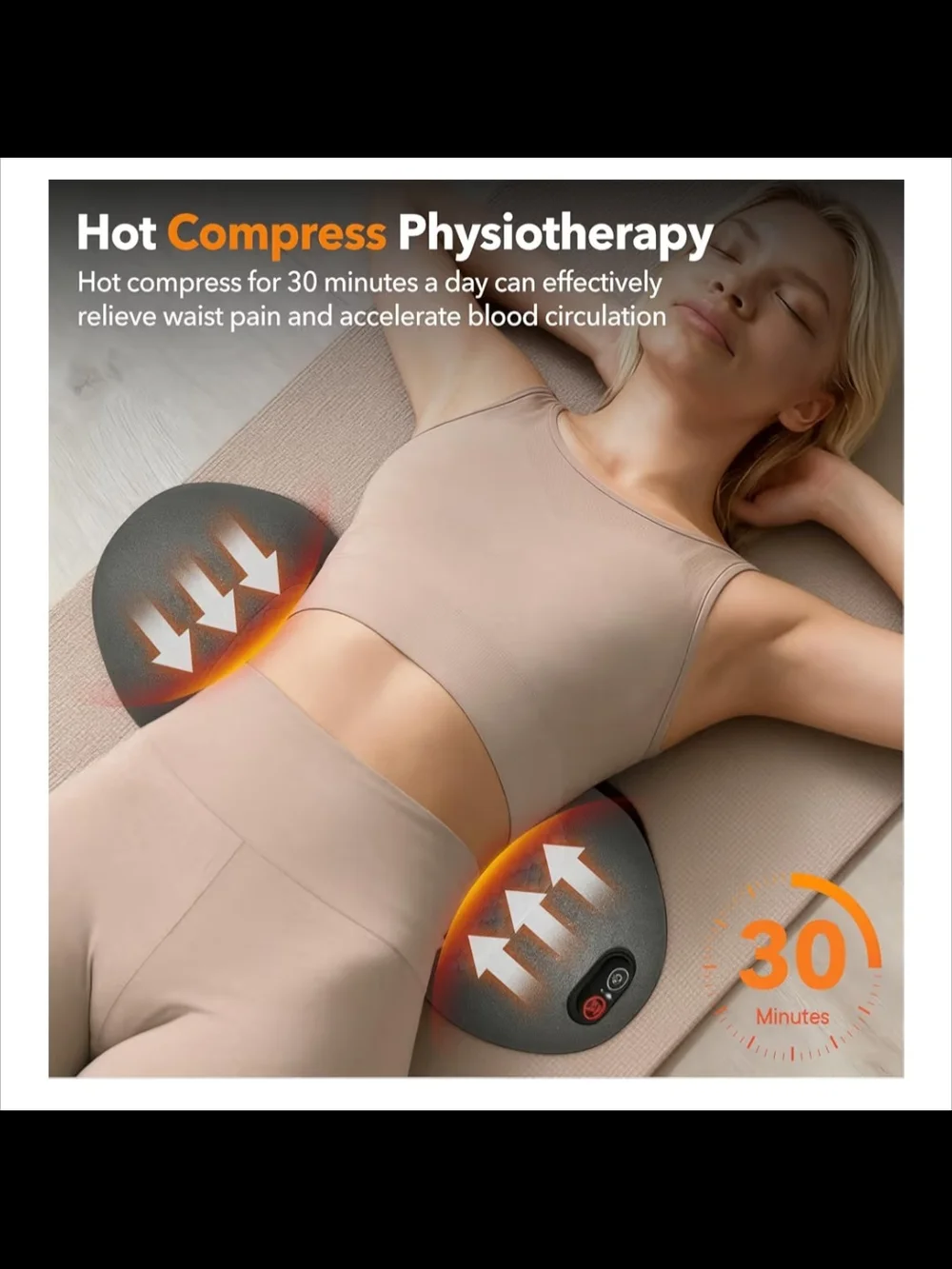 Triple Fusion Back Massager with Heat And Deep Tissue Massage